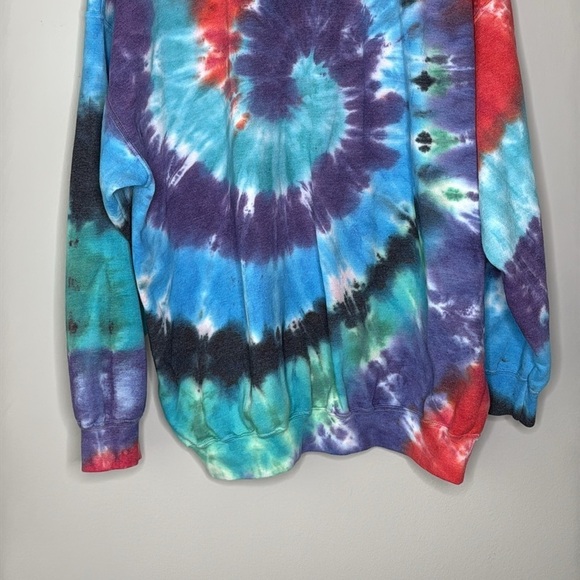 Gildan Tie Dye Pullover Crewneck Sweatshirt Handmade Size XXL - Picture 4 of 7